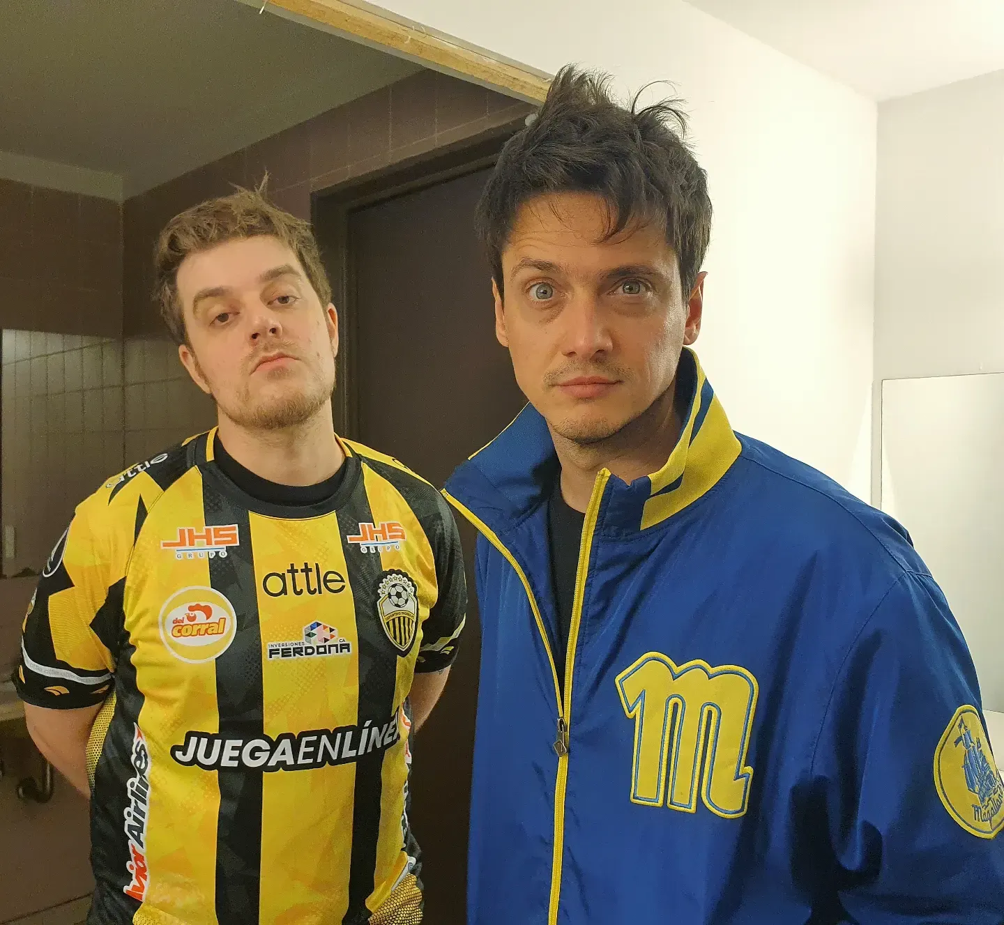 Lucas junto a Luciano Mellera