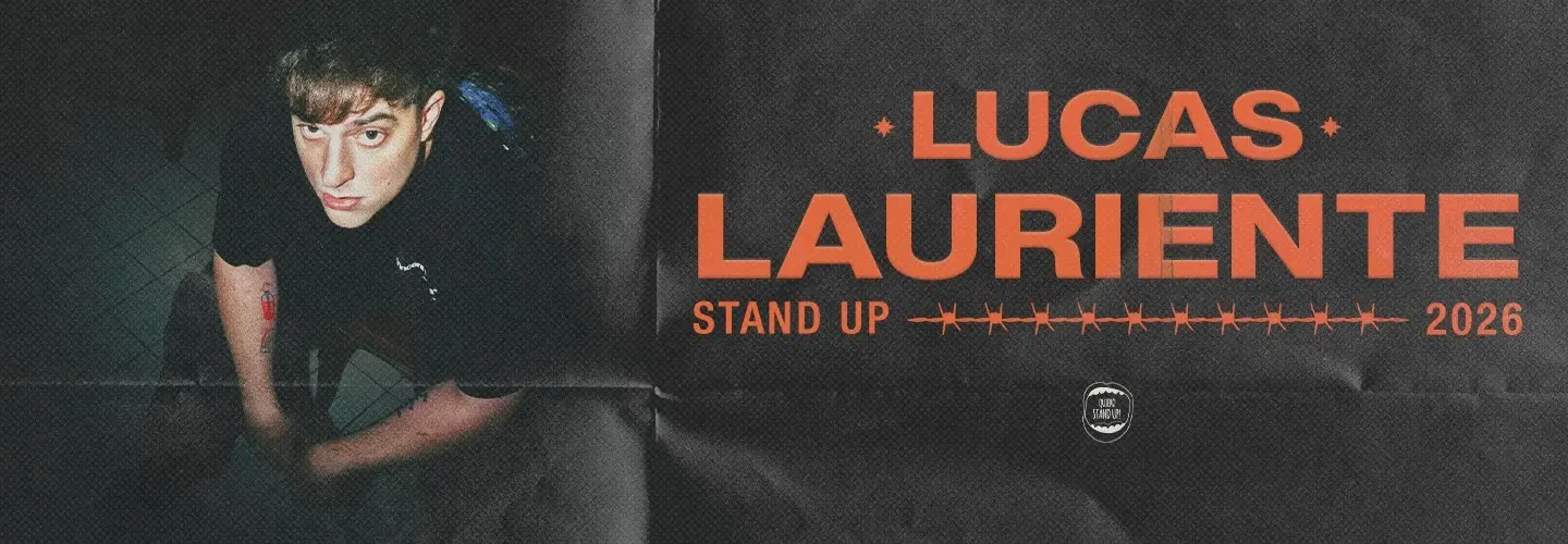 Afiche de la gira Lucas Lauriente Stand Up 2026